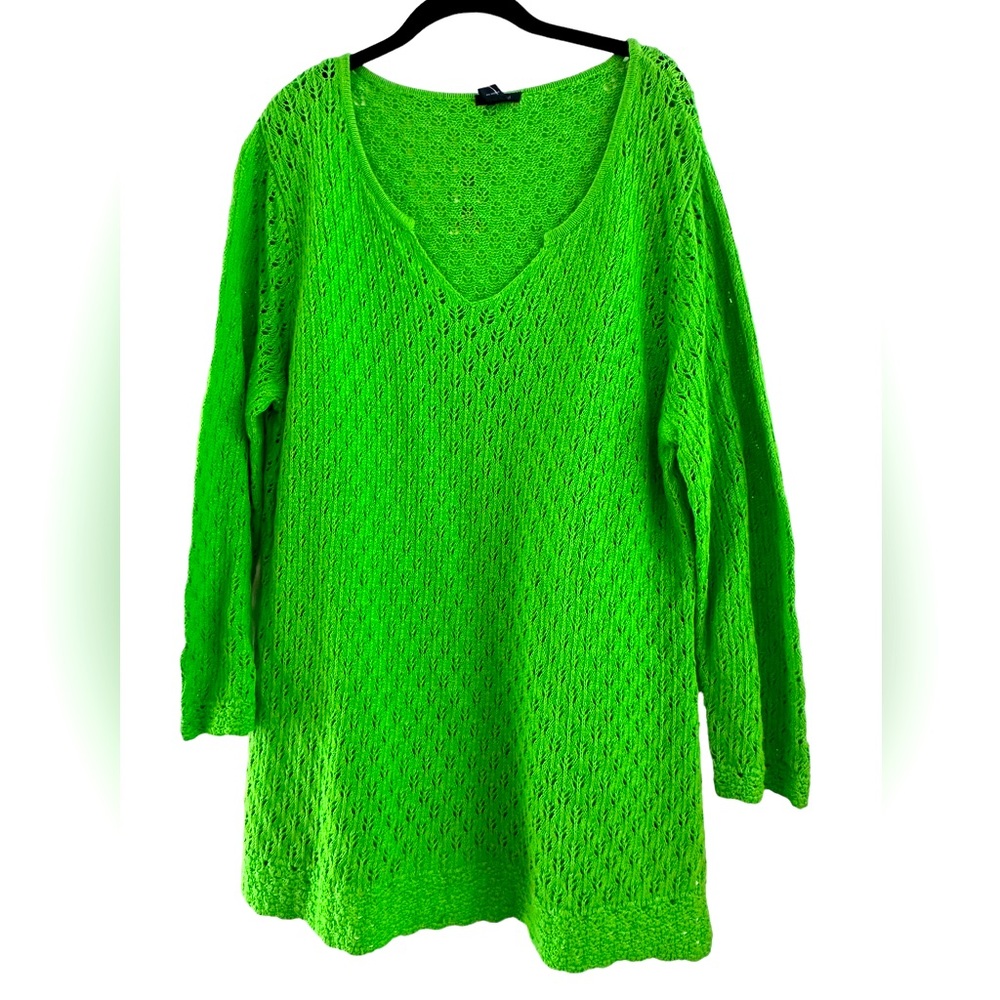 NWT WESTBOUND Green Lightweight sweater size XL